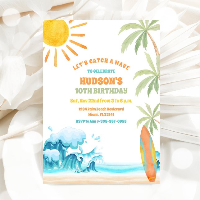 Invitación a la Fiesta de Cumpleaños en la Playa (Subido por el creador)