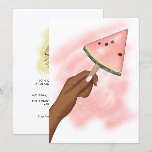 Invitación a la fiesta de cumpleaños en la playa d