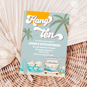 Invitación a la Fiesta de Cumpleaños en la Playa d
