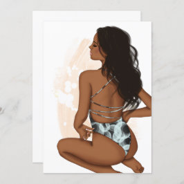 Invitación a la fiesta de cumpleaños en la playa d