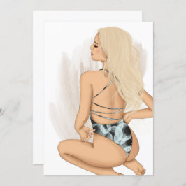 Invitación a la fiesta de cumpleaños en la playa d