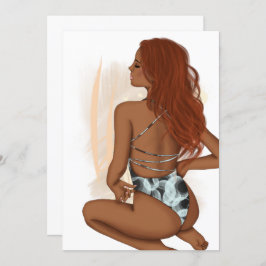 Invitación a la fiesta de cumpleaños en la playa d