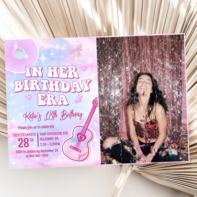 Invitación a la fiesta de cumpleaños en su era de  (Subido por el creador)