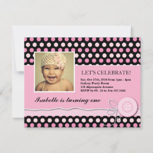 Invitación a la fiesta de cumpleaños entre negro y