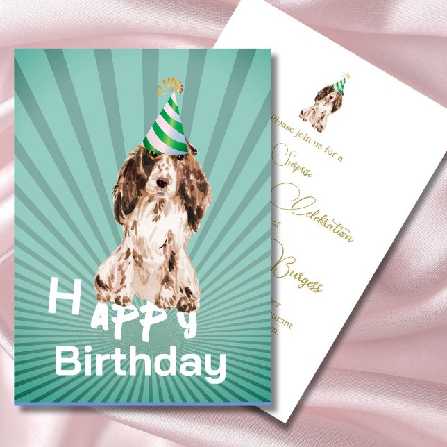 Invitación a la fiesta de cumpleaños feliz de perr (Subido por el creador)