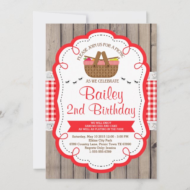 Invitación a la fiesta de cumpleaños - Fiesta del  (Anverso)