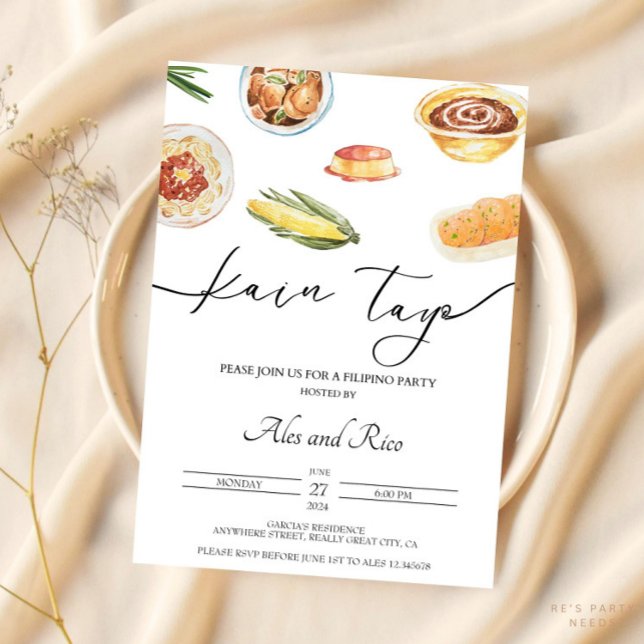Invitación a la fiesta de cumpleaños filipina Fili (Subido por el creador)