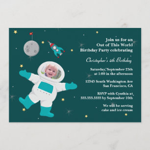 Invitación a la fiesta de cumpleaños fotográfico d