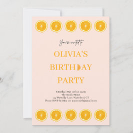 Invitación a la fiesta de cumpleaños fresca para n