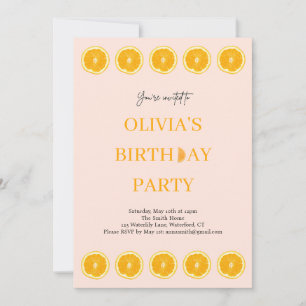 Invitación a la fiesta de cumpleaños fresca para n