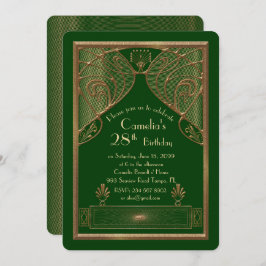 Invitación a la fiesta de cumpleaños, gran Gatsby,