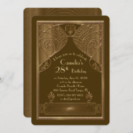 Invitación a la fiesta de cumpleaños, gran Gatsby,