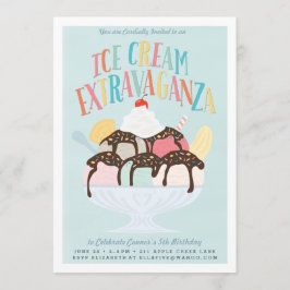Invitación a la fiesta de cumpleaños *Ice Cream Ex