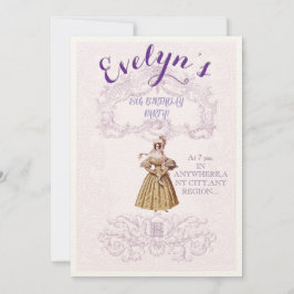 Invitación a la fiesta de cumpleaños inspirada en