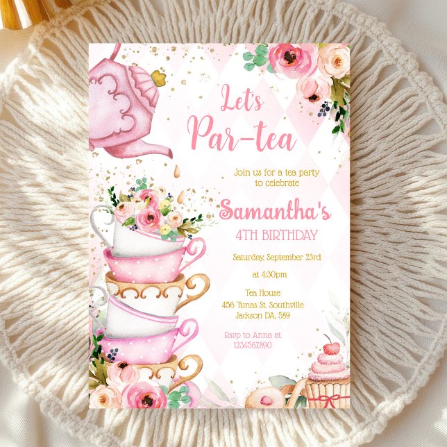 Invitación a la fiesta de cumpleaños Let's Par-tea (Subido por el creador)