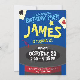 Invitación a la fiesta de cumpleaños mágica - sorp