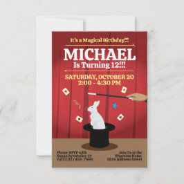 Invitación a la fiesta de cumpleaños mágica - Top