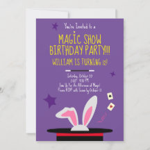 Invitación a la fiesta de cumpleaños mágica - Top