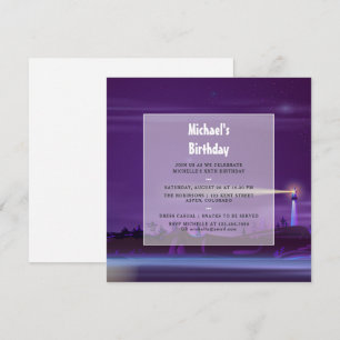 Invitación a la fiesta de cumpleaños náutica