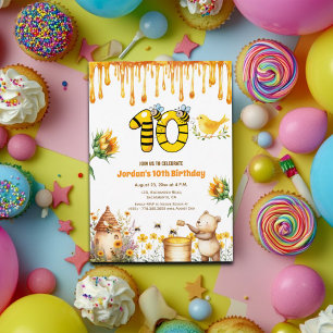 Invitación a la fiesta de cumpleaños número 10 del