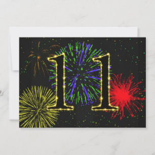 Invitación a la fiesta de cumpleaños número 11