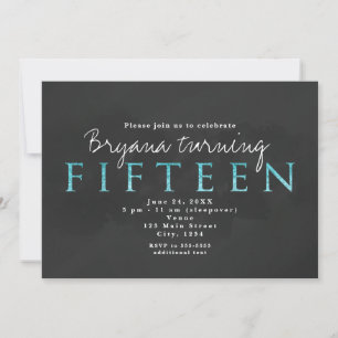Invitación a la fiesta de cumpleaños número 15 Aqu