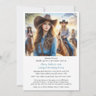 Invitación a la fiesta de cumpleaños número 15 de 