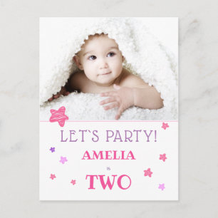 Invitación a la fiesta de cumpleaños número 2