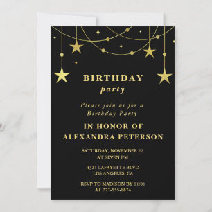 Invitación a la fiesta de cumpleaños número 20 neg