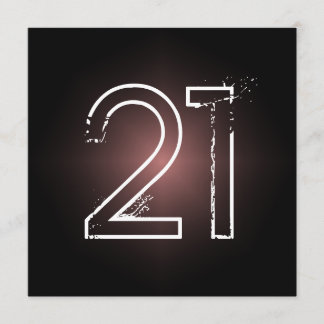 Invitación a la fiesta de cumpleaños número 21