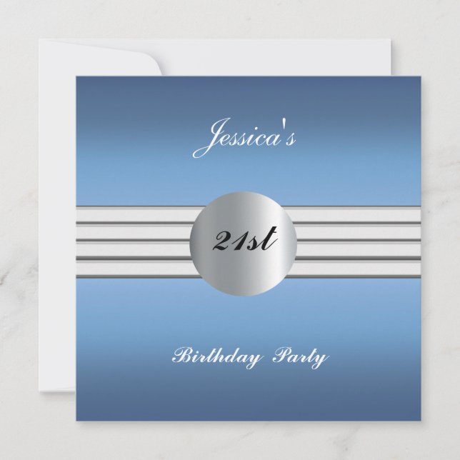 Invitación a la fiesta de cumpleaños número 21 (Anverso)