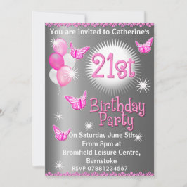 Invitación a la fiesta de cumpleaños número 21 de