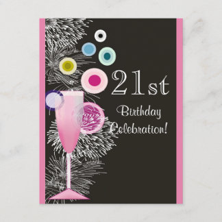 Invitación a la fiesta de cumpleaños número 21 de