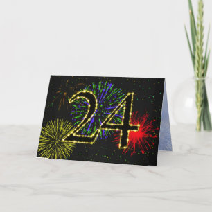 Invitación a la fiesta de cumpleaños número 24