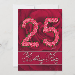 invitación a la fiesta de cumpleaños número 25 con