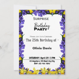 Invitación a la fiesta de cumpleaños número 25 de 