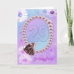 Invitación a la fiesta de cumpleaños número 29