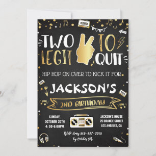 invitación a la fiesta de cumpleaños número 2 de T
