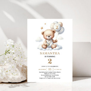 Invitación a la Fiesta de Cumpleaños número 2 Tema