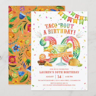Invitación a la Fiesta de cumpleaños número 30