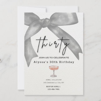 Invitación a la fiesta de cumpleaños número 30