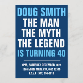 Invitación a la fiesta de cumpleaños número 30/40/