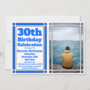 Invitación a la fiesta de cumpleaños número 30 azu