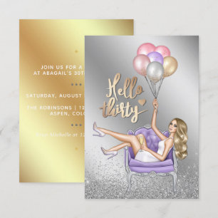 Invitación a la fiesta de cumpleaños número 30 de