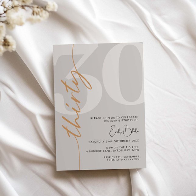 Invitación a la fiesta de cumpleaños número 30 de  (Subido por el creador)