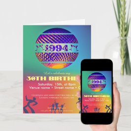Invitación a la fiesta de cumpleaños número 30 de