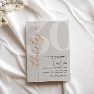 Invitación a la fiesta de cumpleaños número 30 de