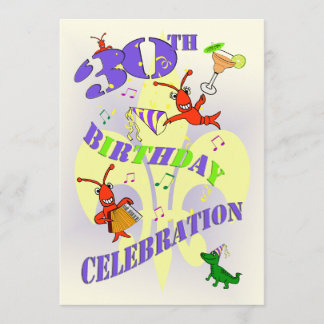 Invitación a la fiesta de cumpleaños número 30 de
