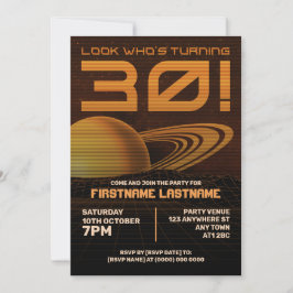Invitación a la fiesta de cumpleaños número 30 del