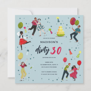 Invitación a la fiesta de cumpleaños número 30 'Di